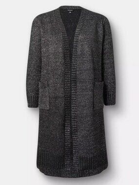 Torrid Metallic Duster Sweater